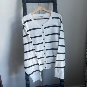 Brand New Black/White Striped Cardigan with tags.